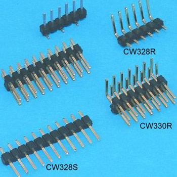 Conector de cabezal de clavija de una sola fila - tipo DIP