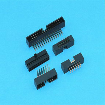 0.079&quot;(2.00mm) Pitch Dual Row Box Header - DIP type, CW2008 Series